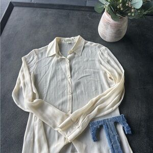 🌺 Vintage Tommy Bahama Sheer Blouse | Resort Vibes | Size M